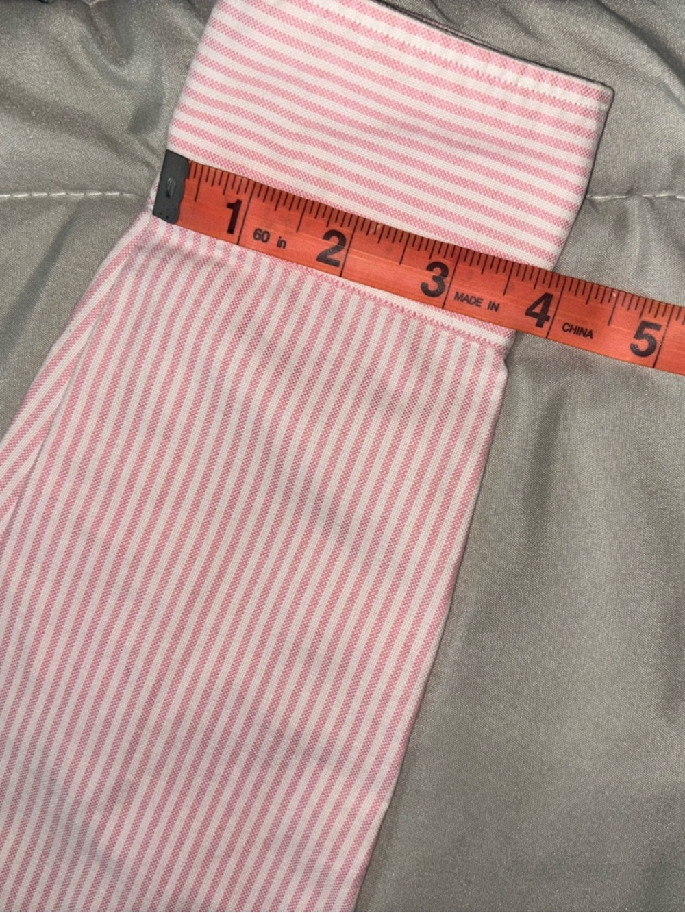 Ralph Lauren Pink and White Striped Button-Down Dress Shirt - Picture 5 of 8